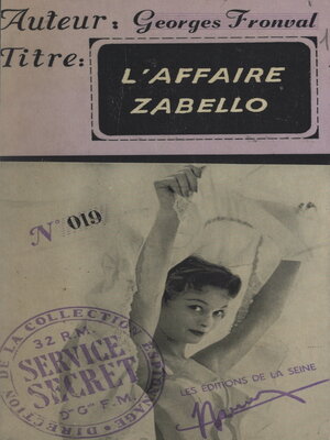 cover image of L'affaire Zabello